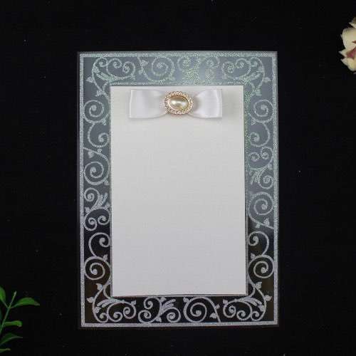 Transparent Glitter Plastic Invitation Card Wedding Card Customized 